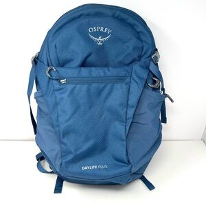 Osprey Daylight Plus 20L Backpack Night Shift Blue Airscape Mesh Vented Back EUC